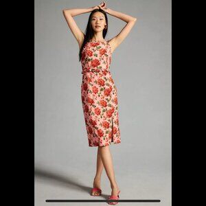 BY ANTHROPOLOGIE Ruffled Peplum Halter Dress – XSP ✨
